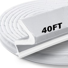 40FT Weather Stripping Door Seal Strip,Soundproof Door Frame Seal for Large Gaps