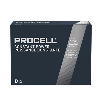 Duracell  Procell Alkaline Batteries, D, 12/Box