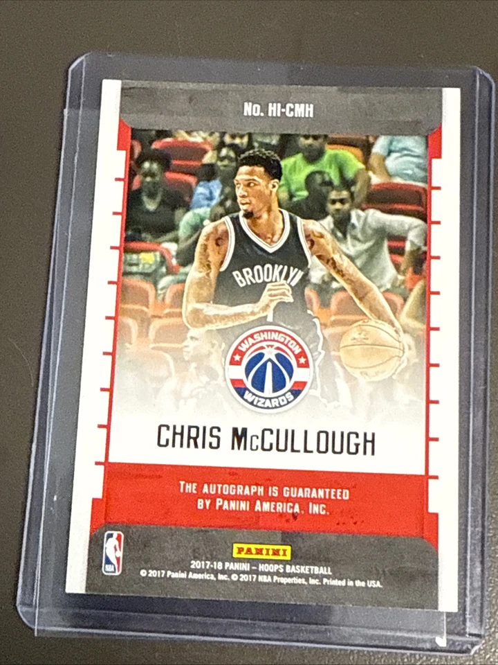 2017-18 Panini NBA Hoops - Hoops Ink #HI-CMH Chris McCullough Autograph Brooklyn - Image 2 of 2