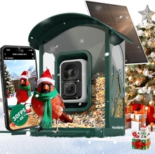Humbirdy-Bird Feeder with Camera, 8MP Ultra HD Video & Photo, 10X Slow-Motion, 4