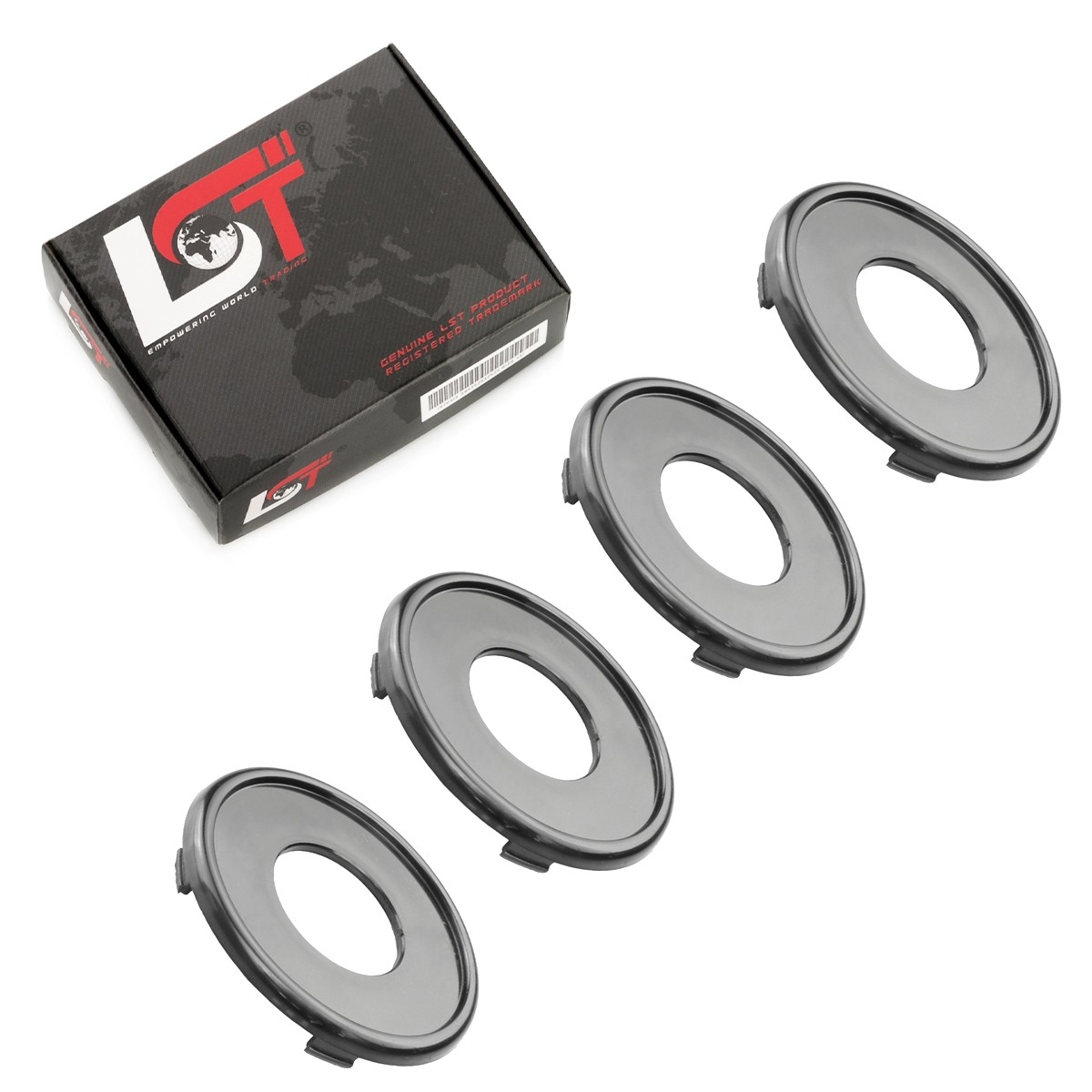 4x Wheel Hub Cap Rim Cap Black ø 70mm for TOYOTA