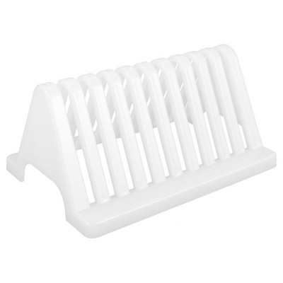 2Pcs White Glass Slide Lab Rack for Microscope Slide Drying Cleaning and Storage