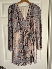 GUESS Multicolored Long Sleeve Dress Size Medium Women's