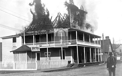 Hotel On Fire Redmond Washington WA - Reprint