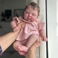 IVITA 20''Sleeping Girl Reborn Baby Doll Newborn Full Body Silicone Toddler Toy