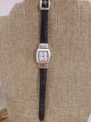 Women’s Brighton Silver Reversible Black/Brown Watch “Cody” s-l400.jpg main image 4