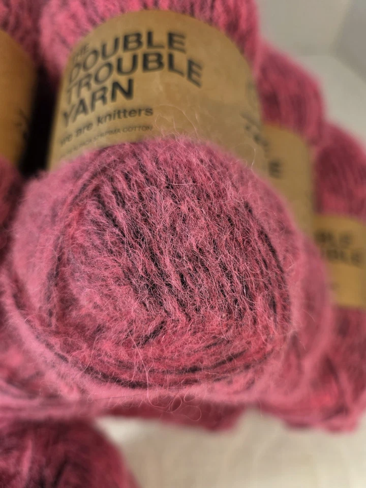 We Are Knitters The Double Trouble Hilado Peruano Alpaca & Pima Rosa Neón Nuevo X1 Foto 2 de 4