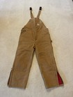 Carhartt Insulated Bib Overalls Brown Men’s 42x30 Workwear Duck Canvas — photo 4