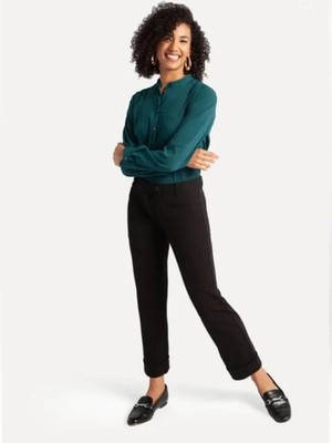 New Betabrand Black Crop Cosmo Lite Dress Pant Yoga Pants XXLarge