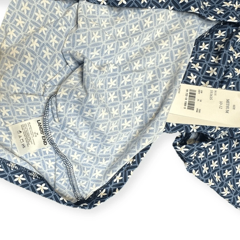 Protector contra erupciones manga larga floral blanco marino LANDS’ END para mujer talla mediana (1012) Foto 4 de 4