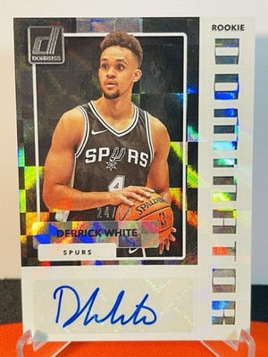 2017-18 Panini Donruss Derrick White Dominators Auto RC /99 Spurs Celtics SP