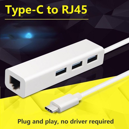Ethernet Adapter 1000Mbps USB Type C To RJ45 Network Card For MacBook Switch PC - Zdjęcie 3 z 44
