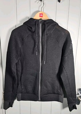 Adidas Daybreaker Mesh Hoodie Damen klein atmungsaktiv schwarz reflektierend Sport