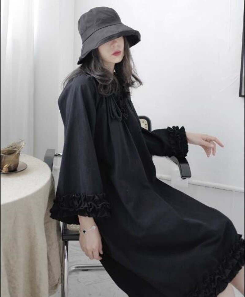 Women's Street Style Long sleeved Loose Design Casual Japanese