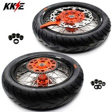 Kke 17 Wheels Tires For 2003-2026 Ktm Exc Xcf Sxf Xcw 125-530cc Supermoto Rims