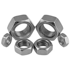 M1 - M64 Hex Full Nut Hexagon Nuts To Fit Metric Bolts/Screws A2 Stainless Steel