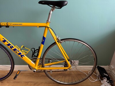 Trek Retro Aluminium Series 1000 Yellow & Blue Road Bike | eBay UK