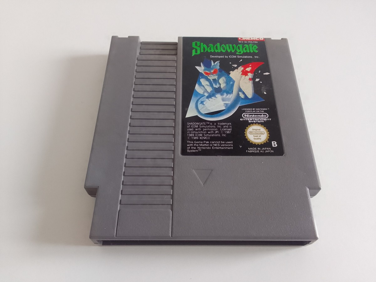 Cartouche Seule Shadowgate Pour Nintendo NES - Jeu D'aventure Dungeon Crawler, En Très Bon état