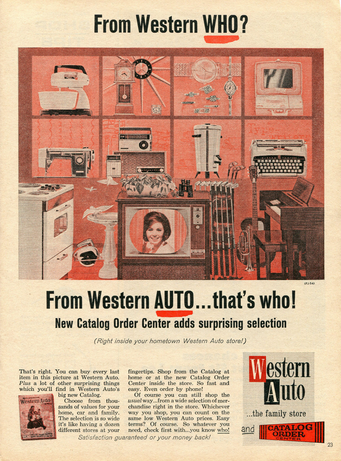 1964 Print Ad of Western Auto Home Appliances from western who? eBay