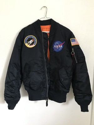 nasa orange bomber jacket
