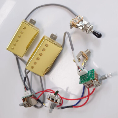 Classic 57 Guitar Pickups 4C with 2V1T Wiring Harness for Les Paul Guitar