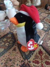 Ty Beanie Baby Zero the Penguin Christmas