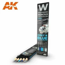 Grey & Blue Set Weathering Pencils AK Interactive 10043 Modeling Accessory Shade