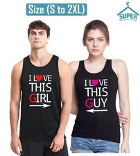 Camiseta sin mangas I Love This Girl Guy pareja I Love This Guy pareja a juego