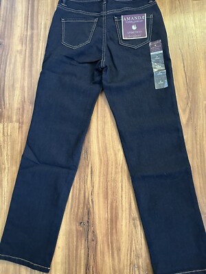 NEW GLORIA VANDERBILT Women s Jeans SZ 4P AVERAGE SLIMMING Tapered Leg