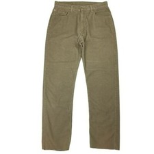 Levi 505 Regular Fit Straight Leg Corduroy Pant Raw Hem Mens 36