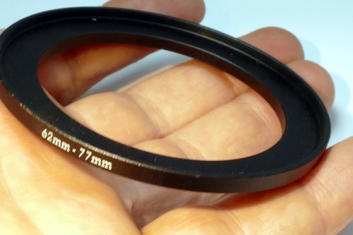 62mm to 77mm lens ring step Up threaded male to female thin profile wide angle - Picture 3 of 5