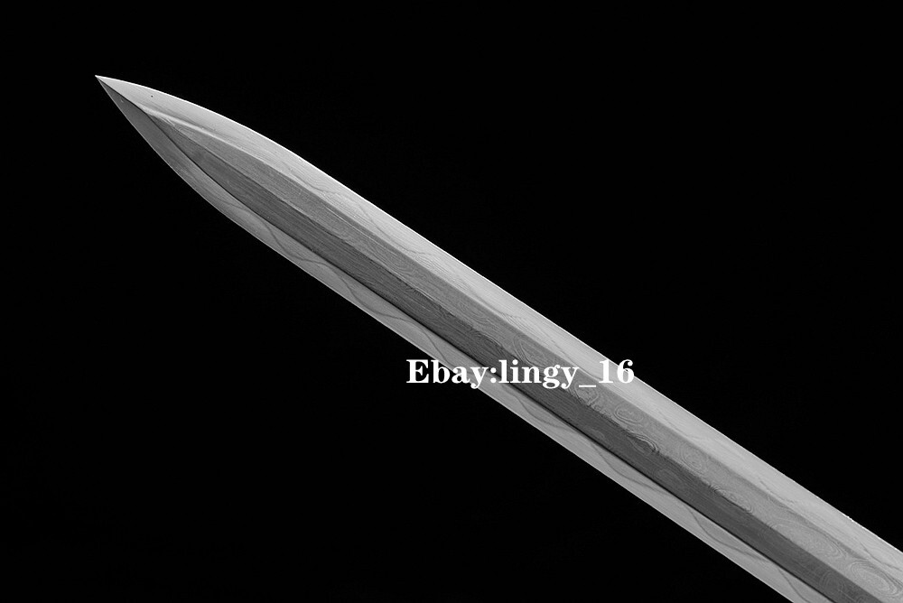 Functional Sword Folded Steel Sharp Brass Cicada Parts Chinese TaiChi Tang Jian