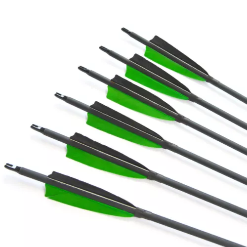 24pcs 31" Carbon Arrows Turkey Feathers Target Archery SP500 Bow Hunting Target - Picture 4 of 11