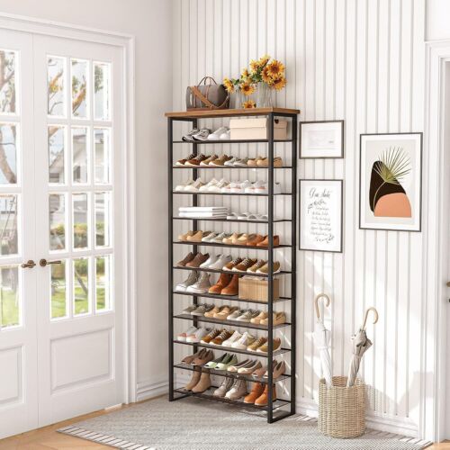 HOOBRO Große Schuhregal 12 Ebenen Schuhständer Schuhablage Schuhschrank - Bild 4 von 11