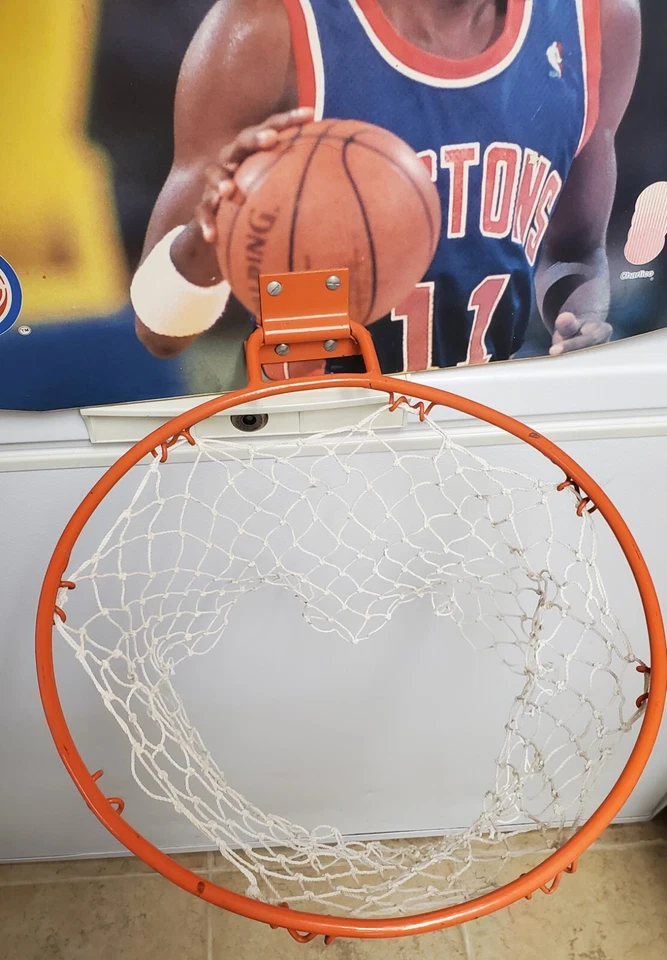Rare Vintage Detroit Pistons Dirty Dunk Isiah Thomas Basketball Net - Image 4 of 4