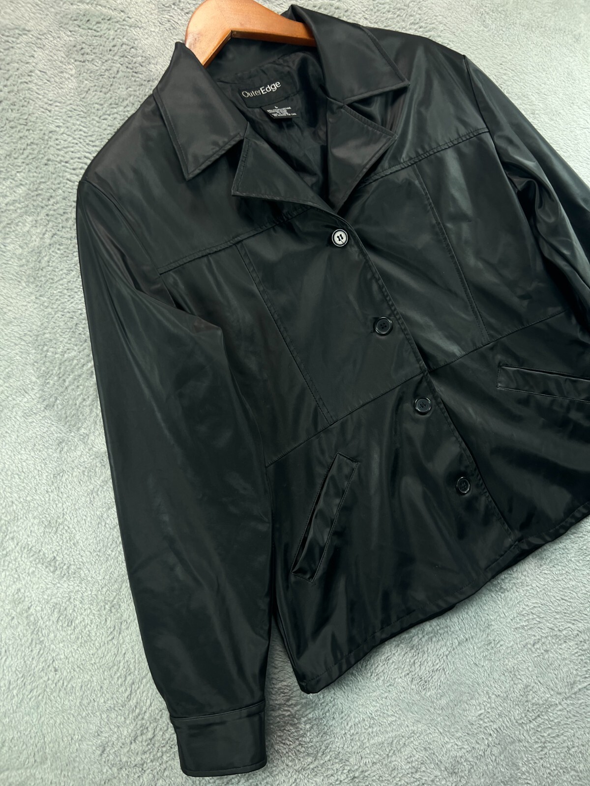 Outer Edge Softshell Jacket Womens Large Black So… - image 6