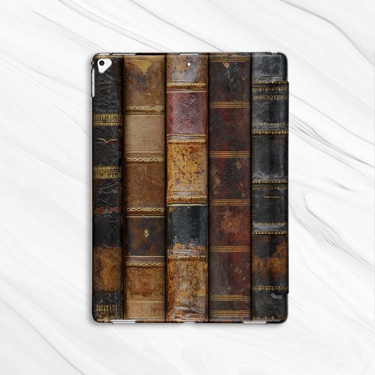 Vintage Book Shelf Library Case For iPad 10.2 Air 3 4 5 Pro 9.7 11 12.9 Mini - Image 4 of 4