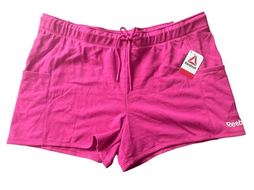 NUEVO Pantalones Cortos Reebok Para Mujer Jersey Relajado Tejido Ropa Activa Talla XL XXL XXXL - Imagen 9 de 11