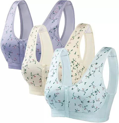 Daisy Bra Lisa Charm Bras Front Snaps Comfortable & Convenient Front Button Bra - Picture 2 of 15