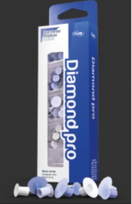 Dental Diamond Pro 8/12mm Schleifscheiben Box 56 sortiert und Dorn