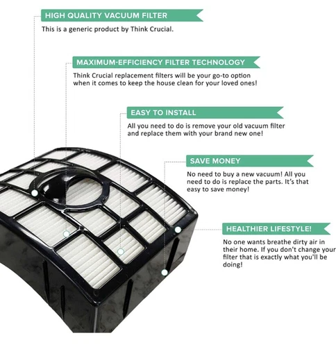 Think Crucial Replacement Filters for Shark XFF650 - Thumbnail 3
