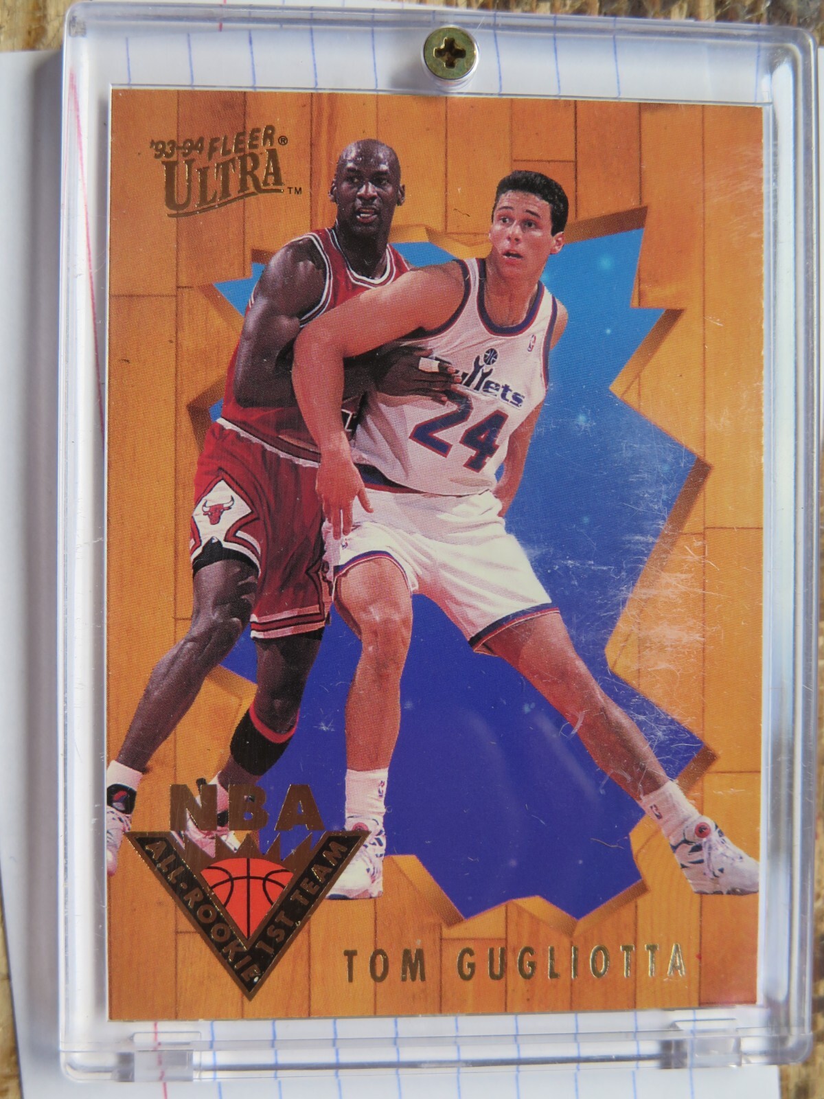 1993-94 Fleer Ultra All-Rookie Team #2 Tom Gugliotta w Michael Jordan