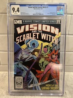 Vision and Scarlet Witch 1🔥CGC 9.4🔥1st Wanda Mini Series 🔥1982