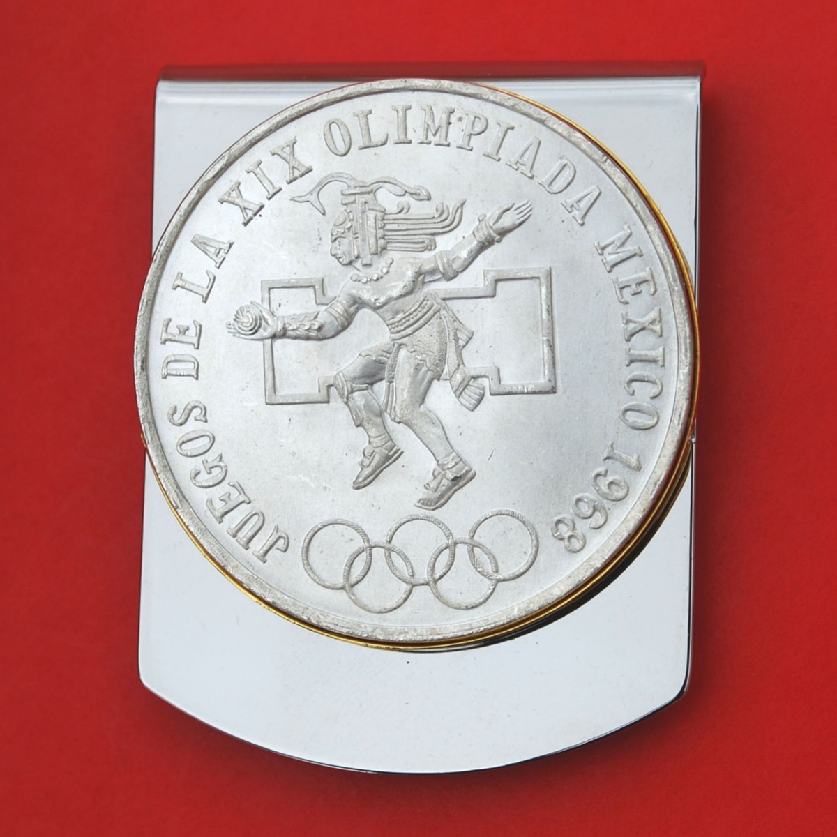 1968 Mexico Olympic 25 Pesos Silver Coin Ley .720 Silver Coin