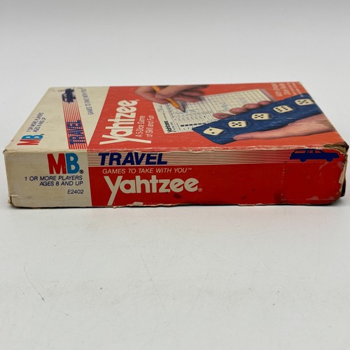 VINTAGE Travel Yahtzee Dice Game COMPLETE ES Lowe 1986 Unique Dice Roller - Picture 9 of 9