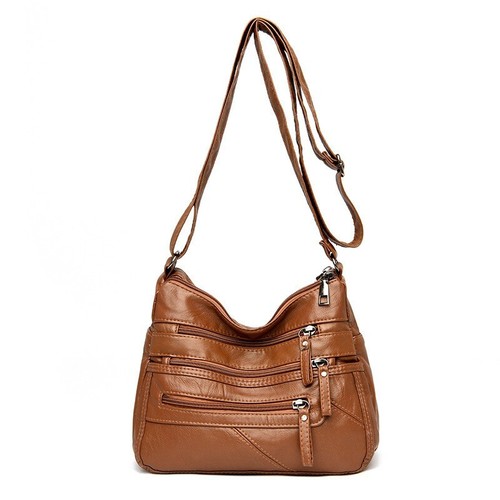 Bolsos de Cuero Carteras Bandolera Multi Bolsillo Mujeres Bolso de Hombro Bolsillos - Imagen 20 de 20