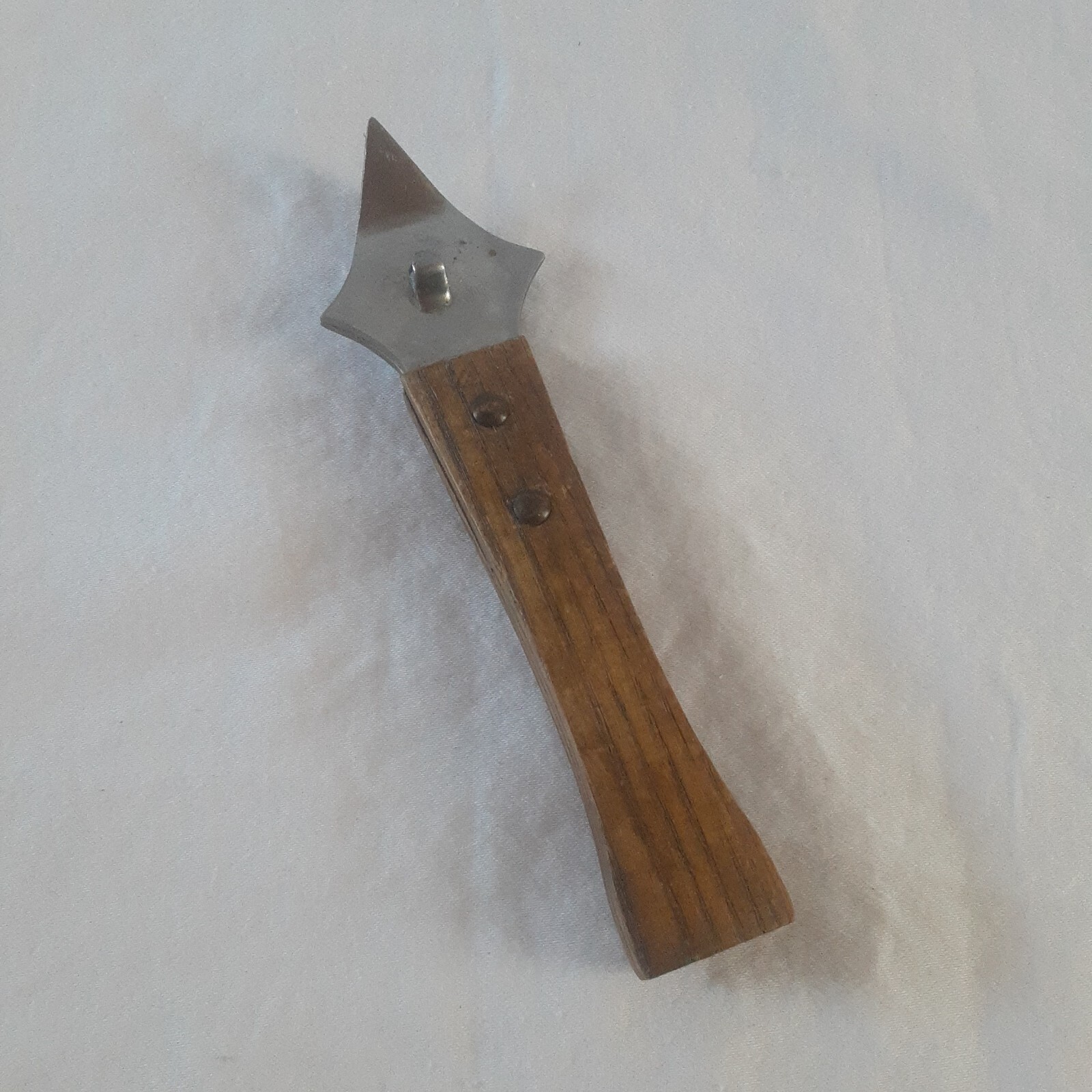 Vintage Can Opener With Wood Handle, 6” Made In Japan-image