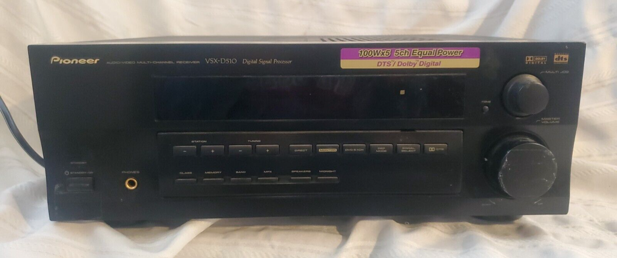 Pioneer VSX-D510 500W 5.1 A/V Home Theater Receiver Dolby Digital