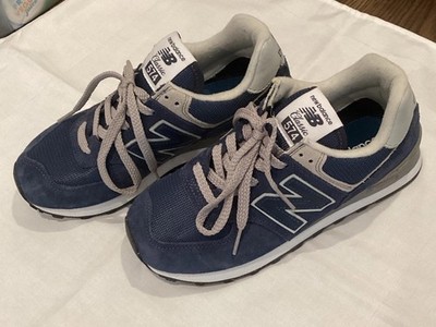 New Balance 574 Men's 5, Women s 6.5 Navy Blue Suede WL574EVN Encap