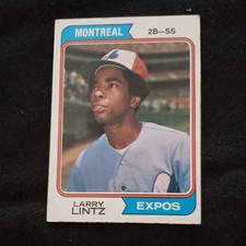 Topps 1974 Topps #121 Larry Lintz Montreal Expos Rookie Base Set MLB